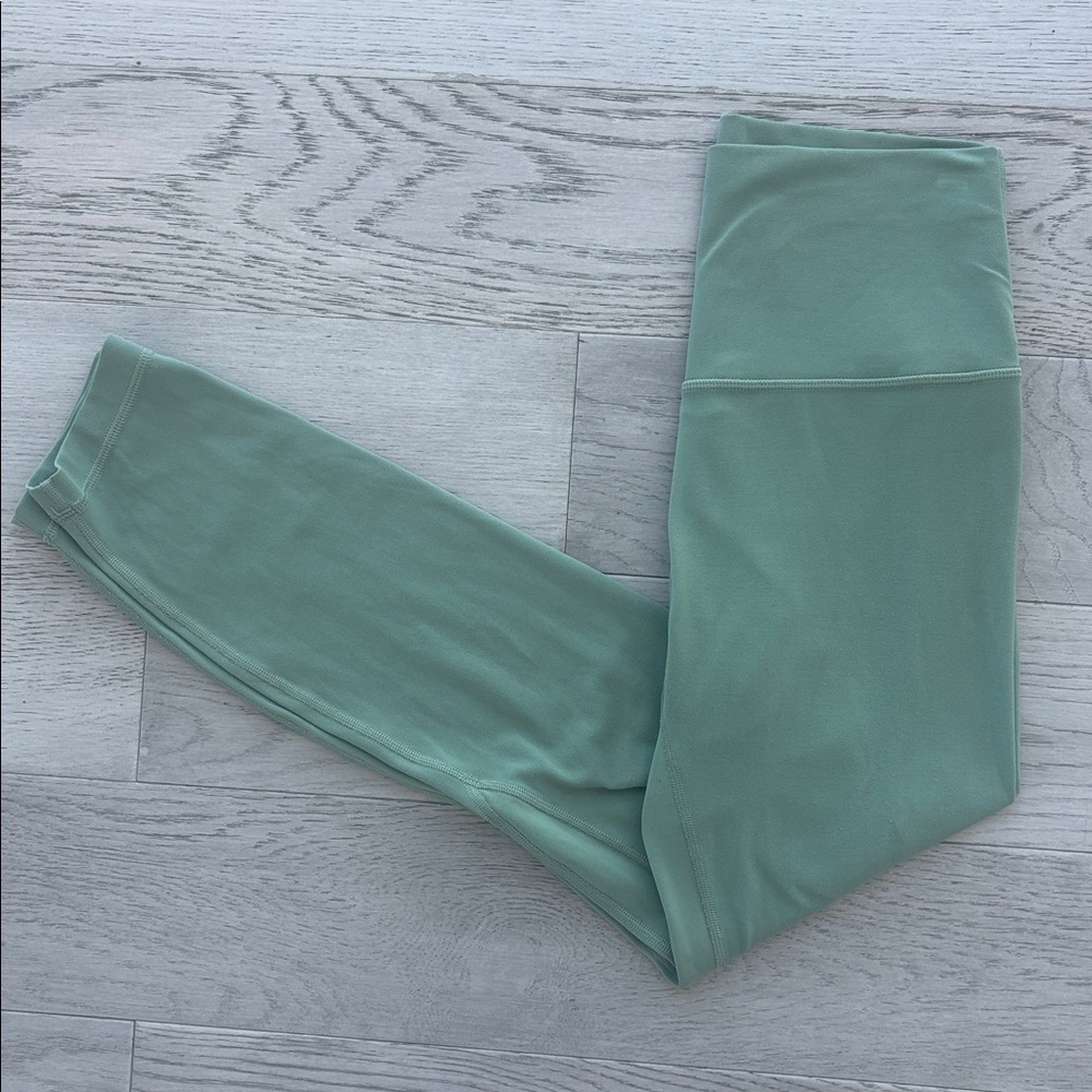 Lululemon 25” Align High Rise Leggings Green Size 6 W5CTAS - Picture 2 of 7